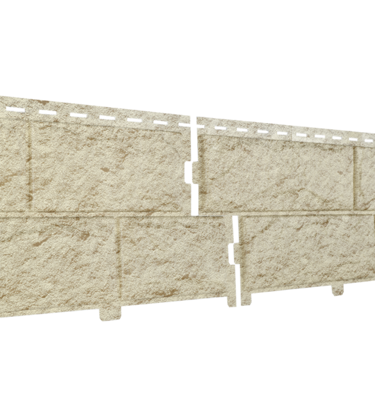 Сайдинг Ю-ПЛАСТ, "Стоун-хаус" камень золотистый (с двойным замком)