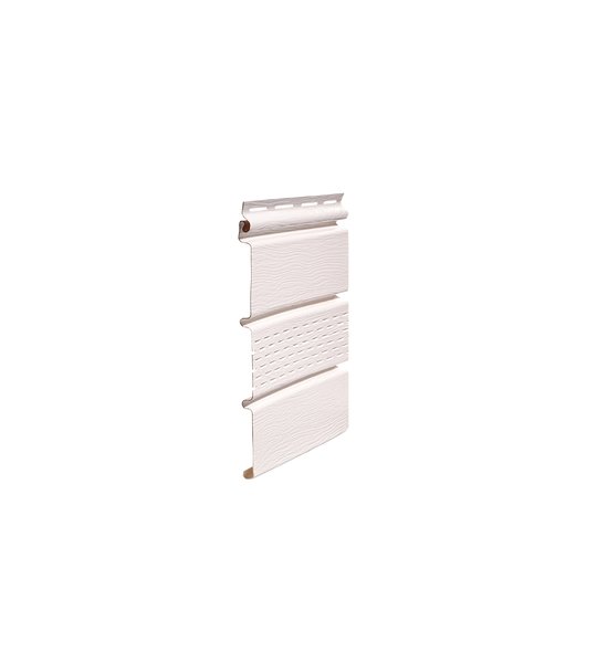 Софит FineBer Classic Color, с перфорацией 1-ой доски, белый 3000 мм