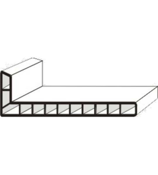 Уголок ПВХ 100*25*8, 90 гр., "БФК"
