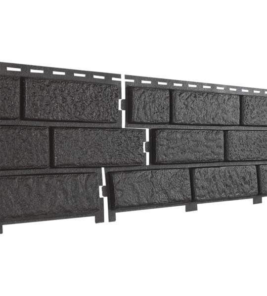 Сайдинг Ю-ПЛАСТ, "Стоун-хаус" кирпич коричневый (с двойным замком)