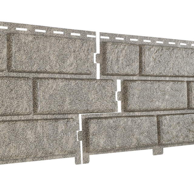 Сайдинг Ю-ПЛАСТ, "Стоун-хаус" кирпич бежевый (с двойным замком)